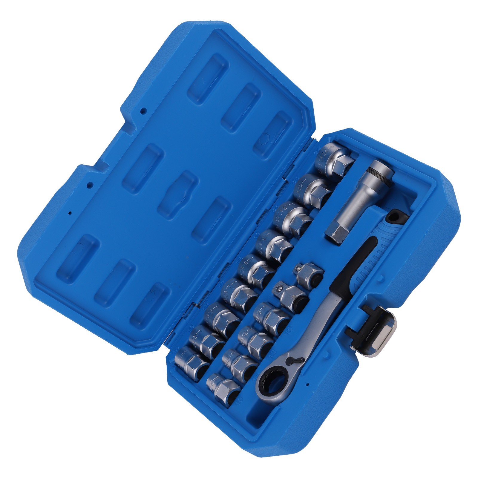 Douilles traversantes 10-24mm à cliquet creux pour visser sur tige filetée longue