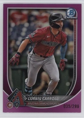 2025 Bowman Chrome Fuchsia Refractor 35/299 Corbin Carroll #85 1pr8
