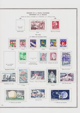 Lot Timbres Réunion CFA 1949-1965 Collection Sites Monuments Variétés Neufs Obli