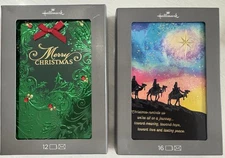 Hallmark Christmas Cards Lot Two Boxes, Brand New In Box
