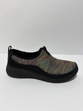 Bzees Women s Imagine, Rainbow Slip-On Shoes, Size 7 Wide
