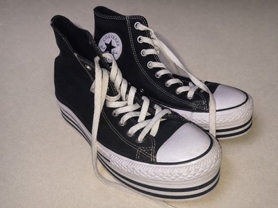 Size 9.5 - Converse Chuck Taylor All Star Platform High Top Black