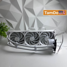 CyberPowerPC MasterLiquid 360mm White AIO CPU Liquid Cooler 3x 120mm Fans