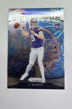 2024 Prizm J.J. McCarthy Fireworks RC Rookie #18 Vikings