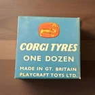 Corgi Toys Tyres, Black  No 1453, 12.7mm da only 11 tyres in boxed item vintage