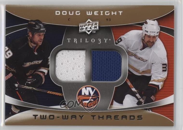 2008-09 Upper Deck Trilogy Two-Way Threads Doug Weight #2W-DW 1o3