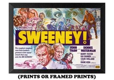 1970's Movie Poster The Sweeney - Film Print or Framed in A5 A4 A3 sizes #051