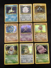 Vintage Pokemon Holo Rare Card Lot - WOTC Era Only Collection - 1999-2000 MP/HP