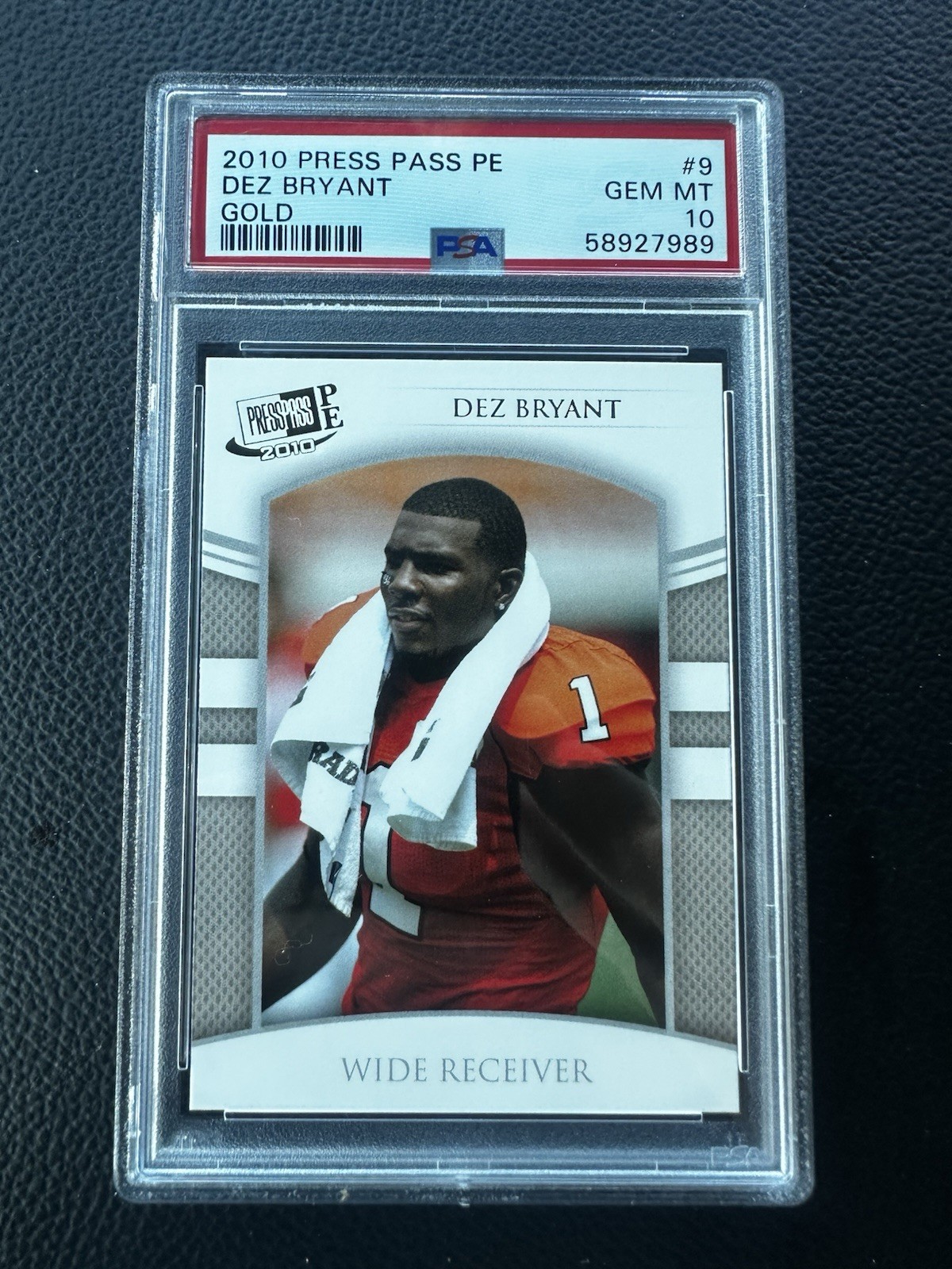 Dez Bryant Press Pass PE #9 Gold