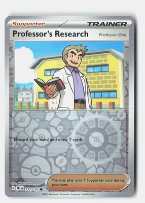 Professor's Research Professor Oak Reverse Holo Prismatic Evolutions 122/131 NM