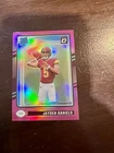 2024 Donruss Optic Jayden Daniels Rated Rookie Pink Prizm #248 RC