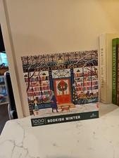 Galison Bookish Winter 1000 Piece Jigsaw Puzz...