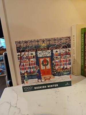 Galison 'Bookish Winter' 1000 Piece Jigsaw Puzzle Christmas