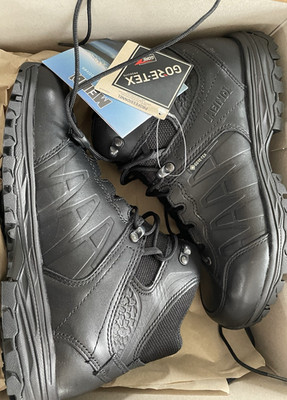 Meindl Trekking-Wanderschuhe Leder Gore-Tex wasserdicht schwarz