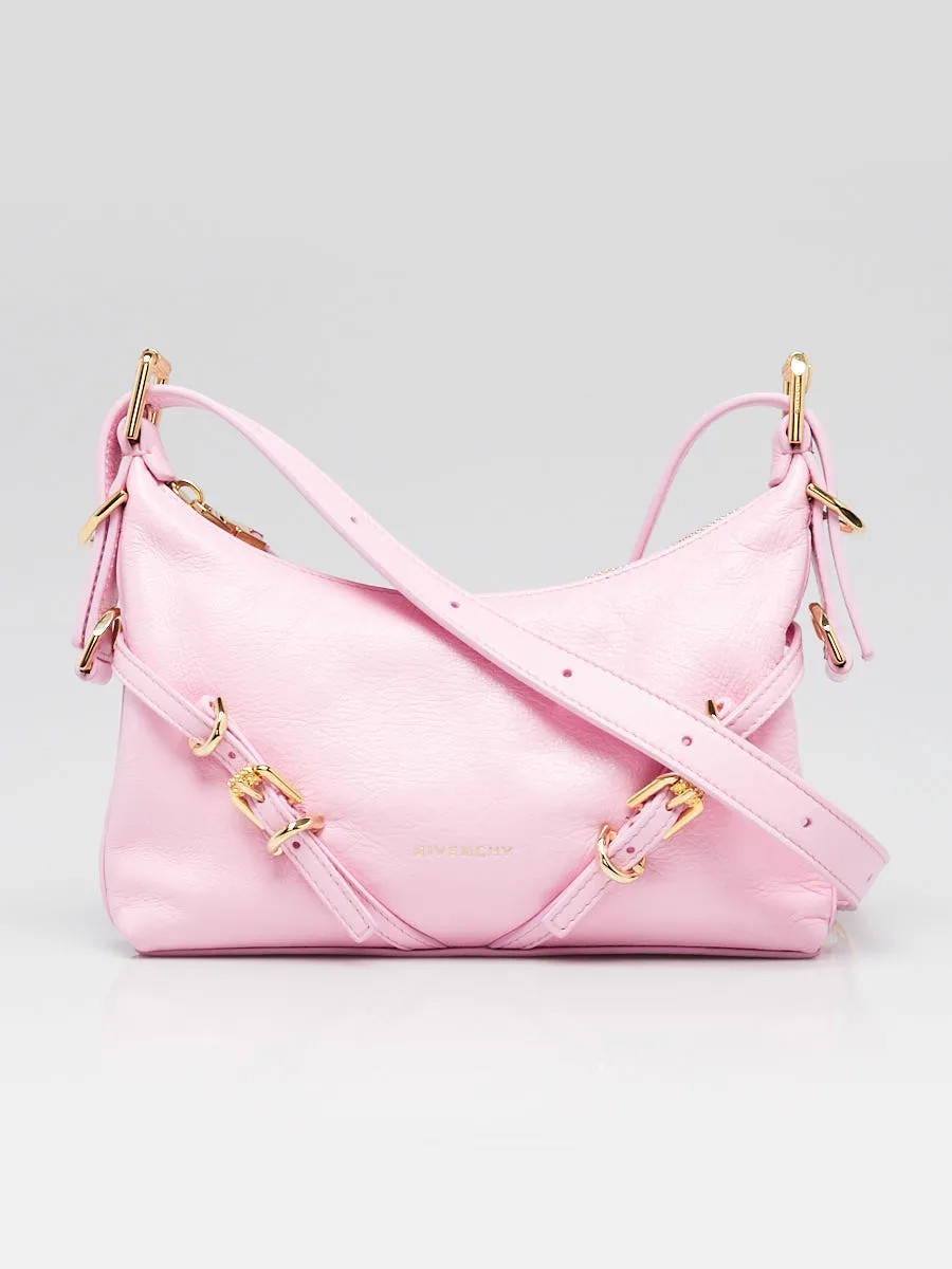 Givenchy Pink Leather Mini Voyou Hobo Bag