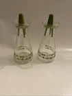 Vintage Pyrex Corelle Salt Pepper Shakers Spring Blossom Crazy Daisy Green