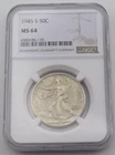 Photo of a 1945-S Walking Liberty Half Dollar from an eBay listing that sold on Jul 21, 2026