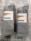 NEW 2X 3 PAIR PACK MENS TIMBERLAND  CUSHIONED COTTON BLEND CREW SOCKS Sz 10-13