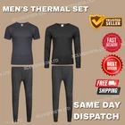Mens Thermal Long Johns Top Bottom Underwear Trouser TShirt Set Full Half Sleeve