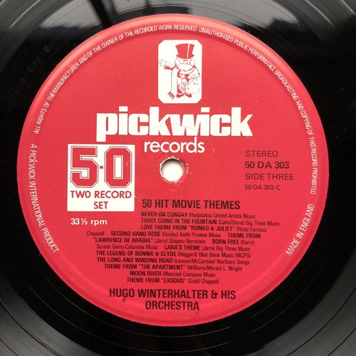 Hugo Winterhalter Orchestra 50 HIT MOVIE THEMES Soundtracks 2x LP Exodus Airport - Picture 16 of 19