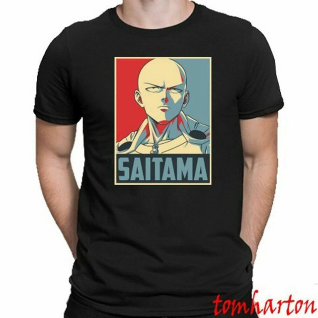 New One Punch-Man Saitama Face Famous Anime Manga Men/'s White T-Shirt Size S-3XL