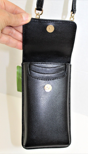 Kate Spade North South Black Pebbled Crossbody Bag NWT - 第 6/8 張圖片