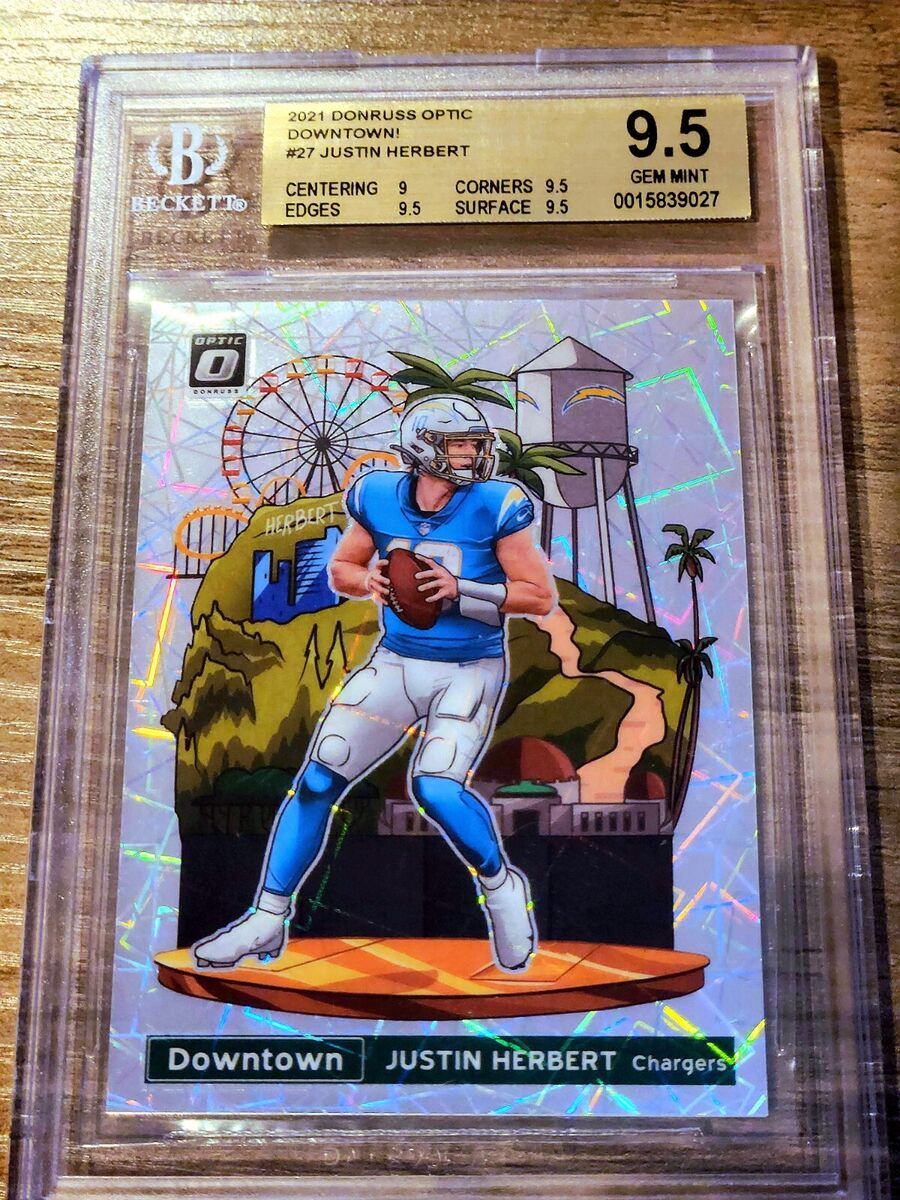 2021 Panini Donruss Optic Justin Herbert DOWNTOWN Prizm SSP 2021 Panini Donruss Optic Justin Herbert DOWNTOWN Prizm SSP