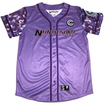 Dragonball Z Trunks Baseball Jersey Nandesuka Size S Anime Capsule Corp