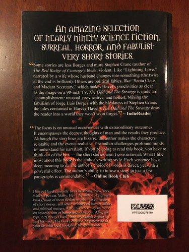 The Odd and The Strange A Collection of Very Short Fiction Harvey Havel S/C Book - Picture 2 of 4