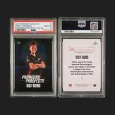 2021 Parkside NWSL Trinity Rodman RC Promising Prospects Blue PSA 10 GEM MT
