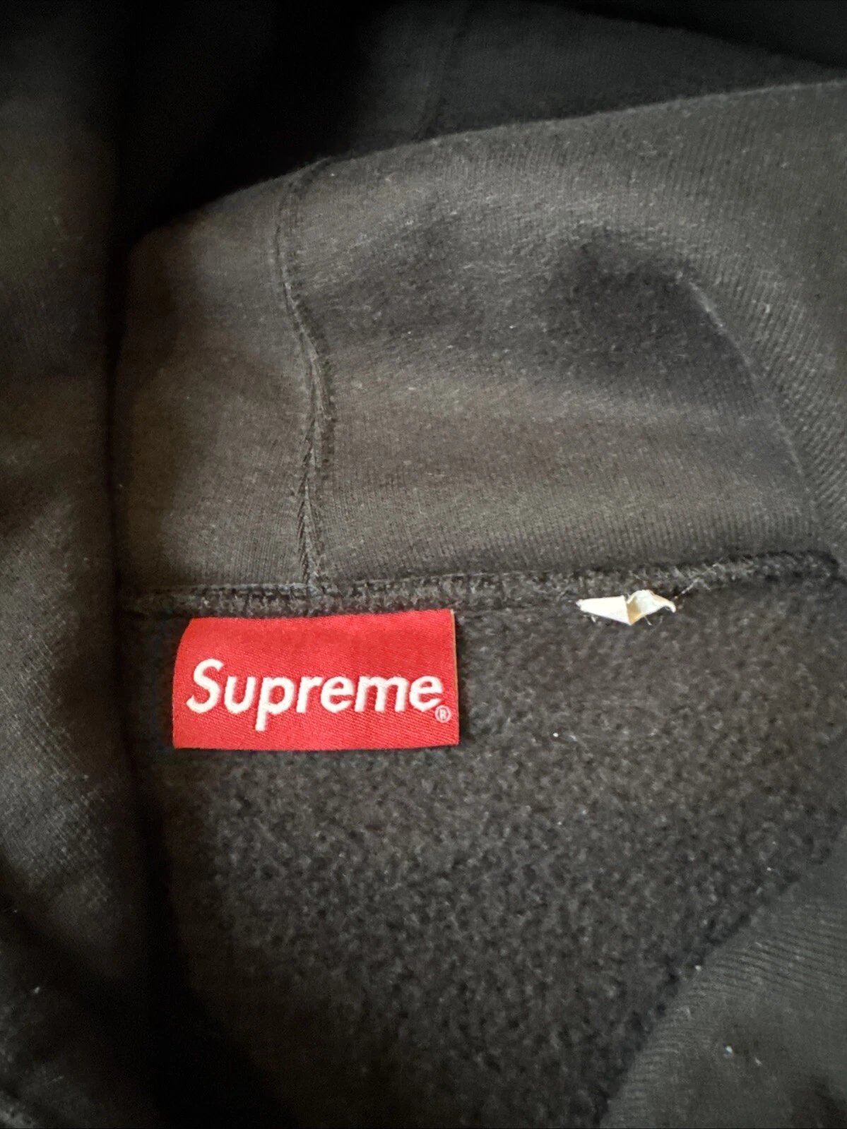 Felpa con cappuccio Supreme Laser Cut S Logo Nera Unisex Taglia Large. SS21