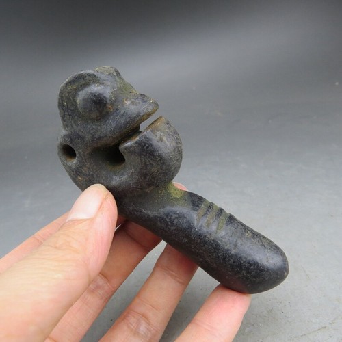 China,old jade,hongshan culture,Black magnet,rare  pig dragon,pendant A269 - Picture 2 of 5