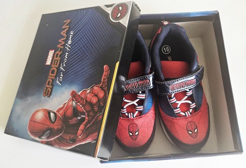 Marvel Spider-Man leuchtende Jungenschuhe Größe 7T, 9T & 10T - brandneu mit Etikett - Bild 8 von 8