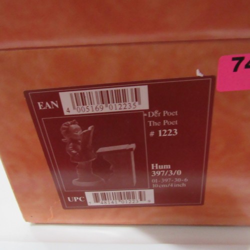 HUMMEL FIGURINE “THE POET” HUM 397/3/0 TMK 7 EXCELLENT GORGEOUS NIB - Picture 11 of 12