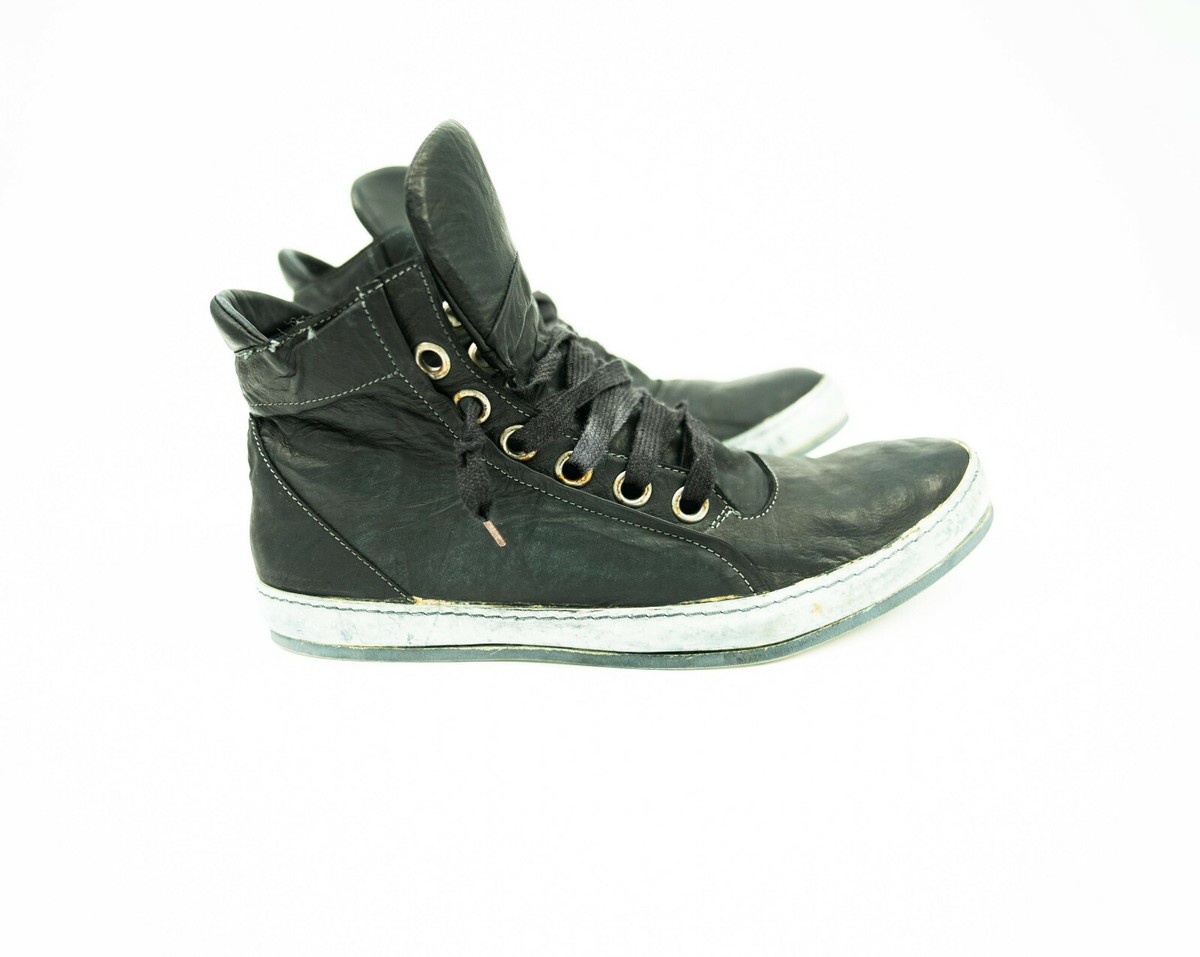 A1923 A DICIANNOVEVENTITRE Leather Sneaker Shoe Black