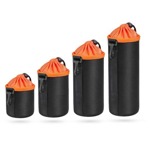 4pcs Waterproof DSLR Camera Lens Soft Protector Carry Pouch Bag Case - S M L XL - Picture 22 of 30
