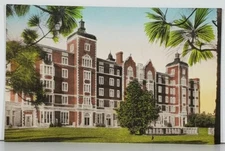 Southern Pines North Carolina THE PINE NEEDLES Hand Colored c1910 Postcard K6