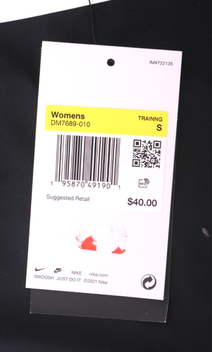 NEW Nike Pro Dri-Fit Graphic Black Cropped Training Tank Top DM7689-010 Womens S - Picture 7 of 8