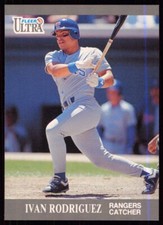 1991 Ultra Update Ivan Rodriguez Rookie Texas Rangers #U-58