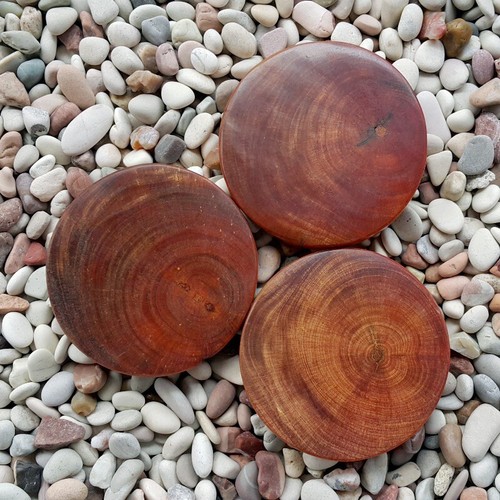 6 Cm Translúcido Raja Kayu Losa Yin Yang Koi Grabado Borneo Agathis Alba - Imagen 2 de 6