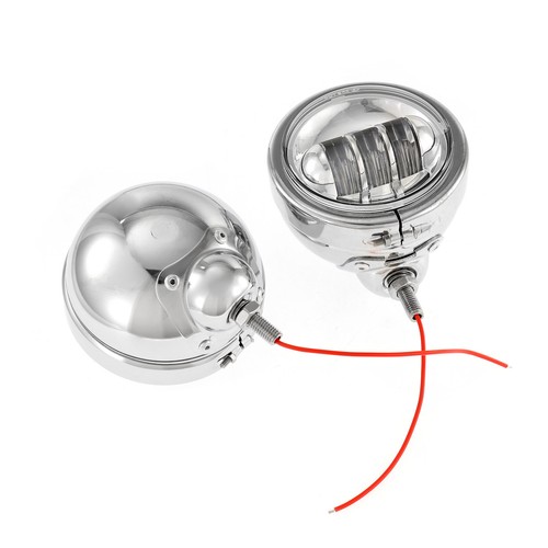 4.5" LED Passing Lights Auxiliary Housing Bucket For Harley Touring Road King - Picture 8 of 12