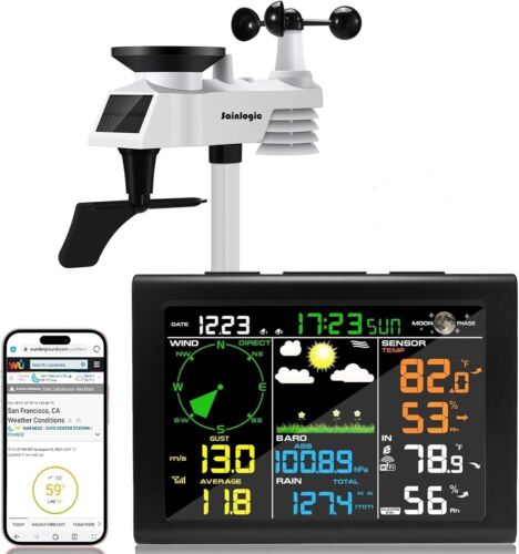 Outdoor Weather Station with WiFi Connection & LCD Display for All Conditions - Picture 3 of 9