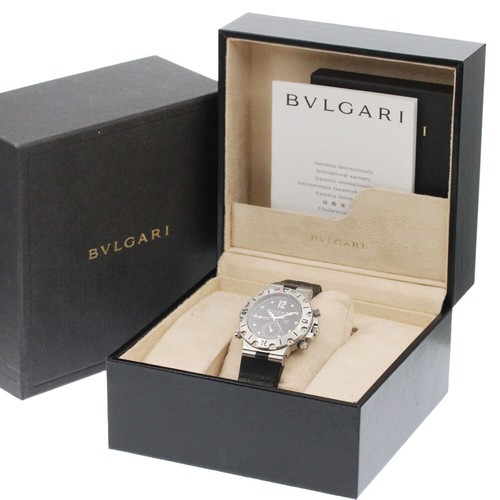 Reloj automático para hombre BVLGARI Diagono Scuba SD38SGMT GMT fecha esfera negra_868657 - Imagen 2 de 8