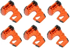Wedge-It - The Ultimate Door Stop - Orange (6 Pack)