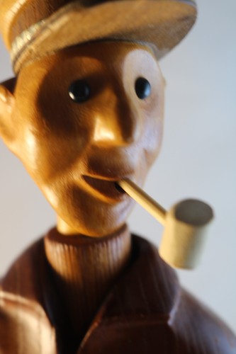 Vintage Romer Wood Sailor Smoking PipeCompass Hand Carved Nautical Italy - Picture 11 of 12