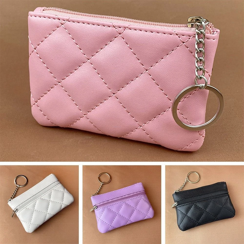 High Quality Wallet Leather Bag Handbag Purse Keychain Keyring Key