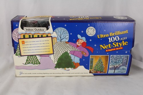 Vintage GE Ultra Brilliant Multicolor 100 Net Lights String-a-long New - Picture 5 of 7