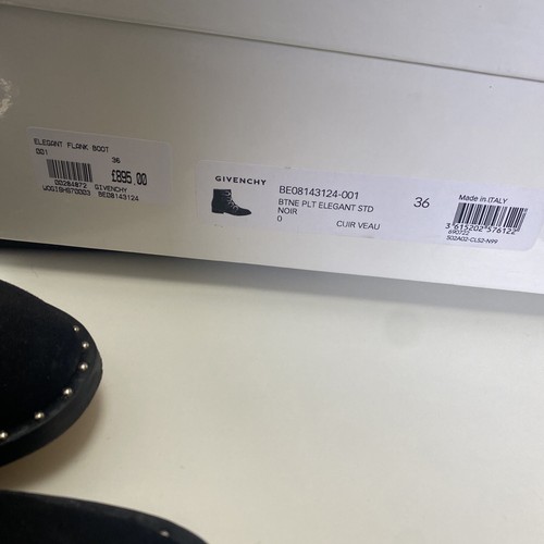 Barely worn.GIVENCHY elegant Stud ankle boots.Black suede.uk 3(fits 3.5).£845 - Picture 10 of 10