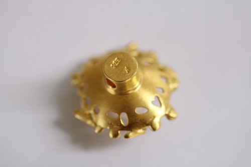 TRAUM - Köpfchen in massiv Silber/22kt goldplattiert mit großer Perle für CH - Picture 7 of 19