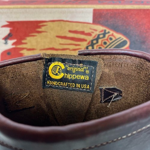 CHIPPEWA 11 Steel Toe Men's Engineer Boots 9.5E Cordovan Leather, New/unused - Picture 9 of 12
